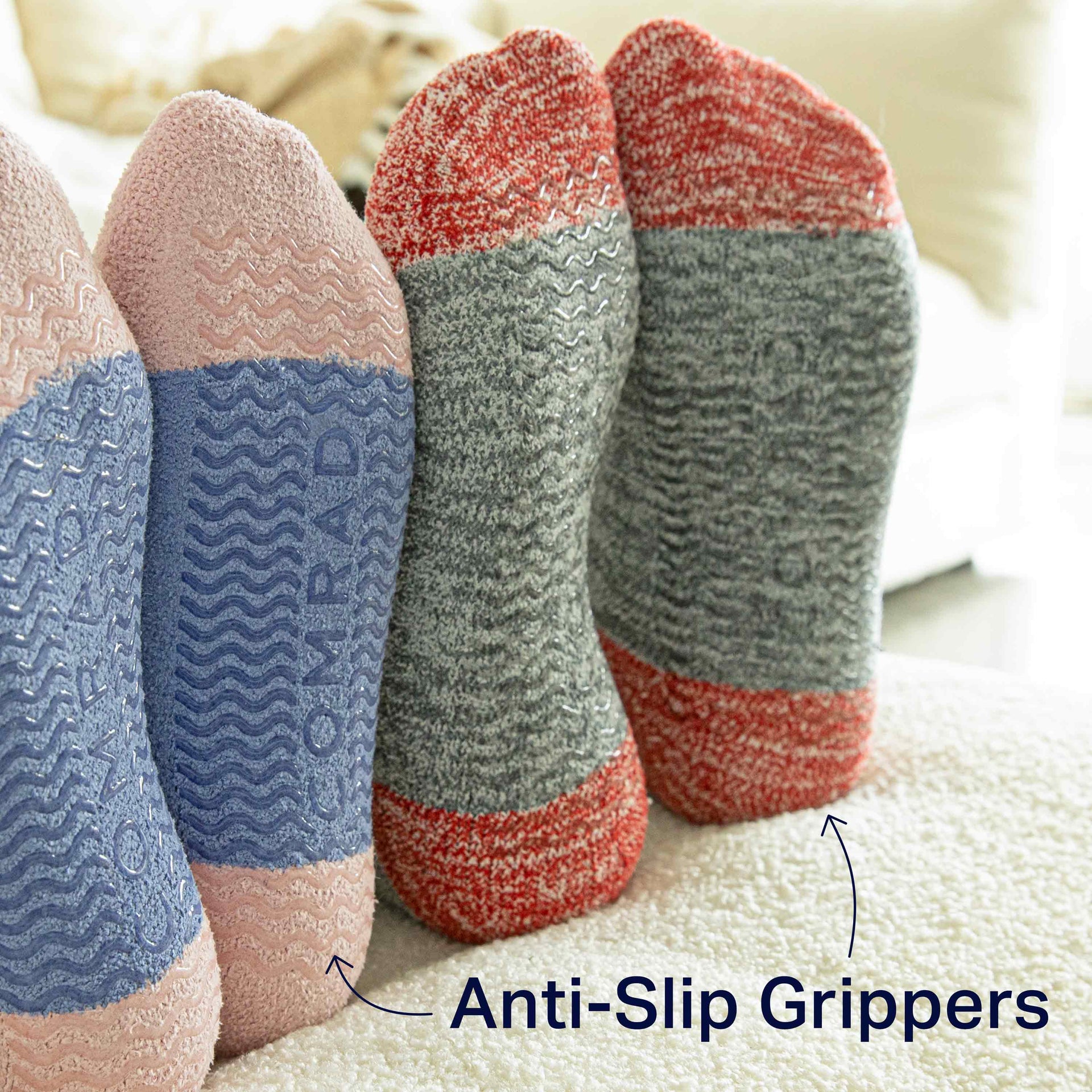 CozyGrip Compression Slipper Socks - Black – inkojet